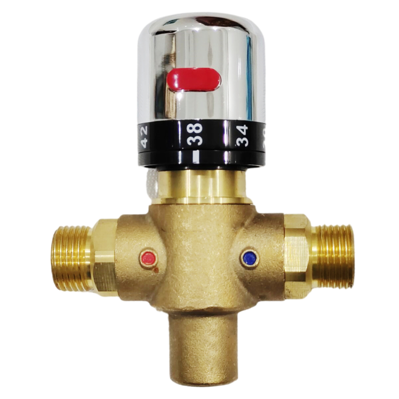 温控阀无回水管热水循环免插电恒温阀零冷水h阀 高温关闭低温打开